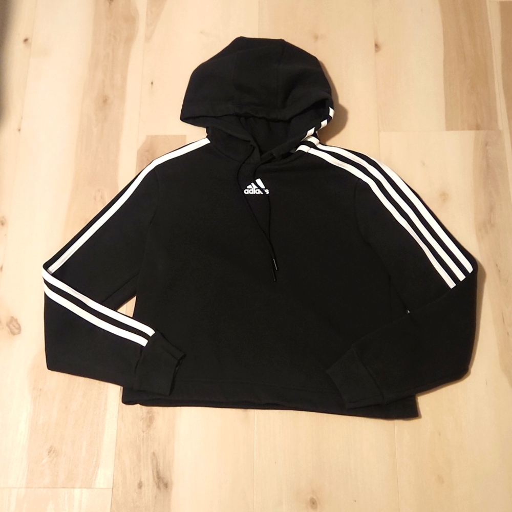 Adidas Women's Post Game Cropped Hoodie Xs